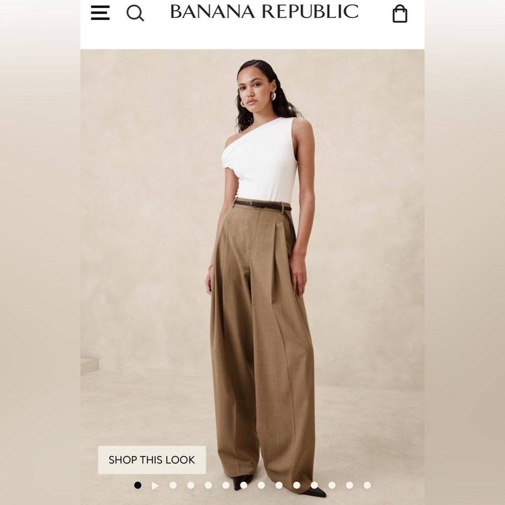 Banana Republic high rise wide leg pants